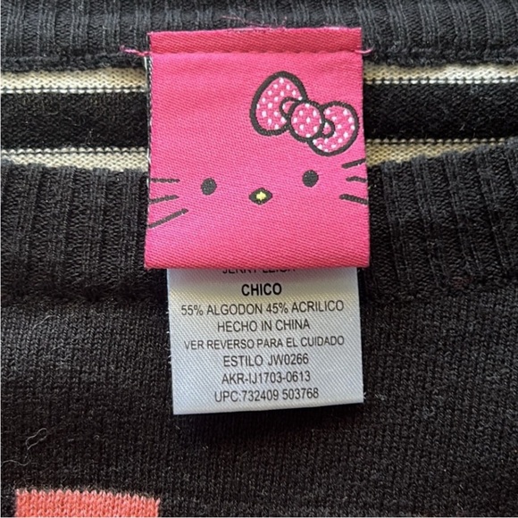 SANRIO HELLO KITTY Classic Knit Sweater Crewneck Long Sleeve Size Small NWOT - Picture 6 of 12